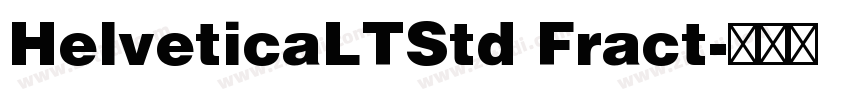 HelveticaLTStd Fract字体转换